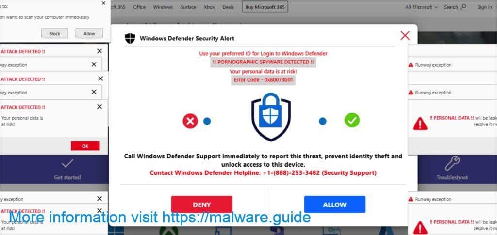 0x80073b01 windows defender security alert